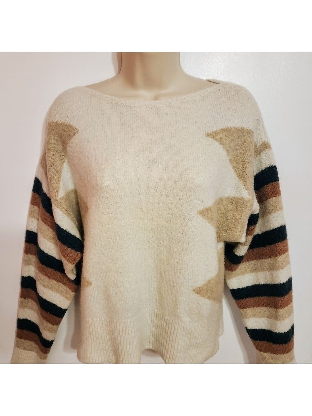 Madewell Beige Tan Wool Blend Sweater Small - Picture 3 of 10